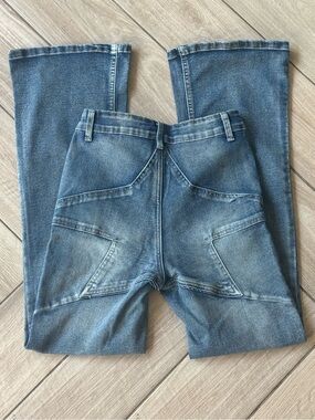 Blue Asphalt Women's Blue Bootcut flare Jeans